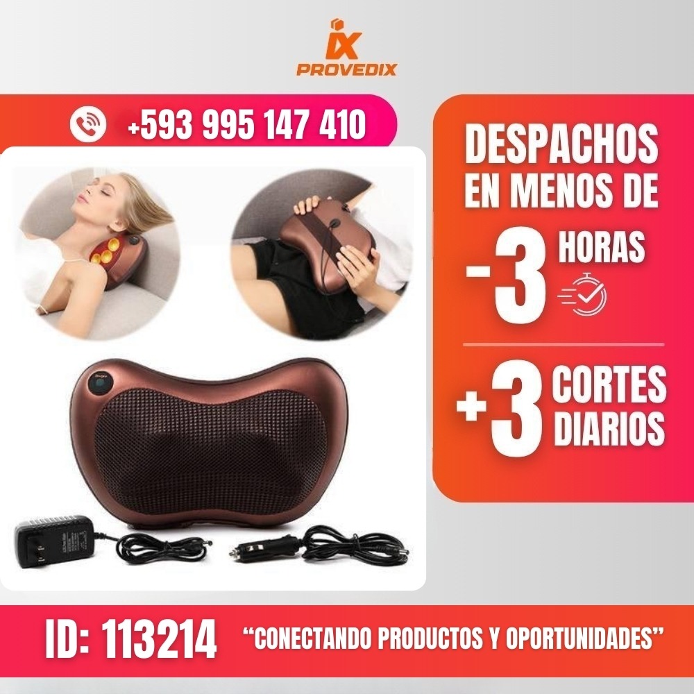 Almohada D Masaje Multiusos Con Vibrador